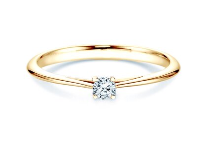 Anello di Fidanzamento Delight in 18K oro giallo con diamante 0,10ct H/SI
