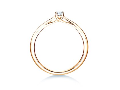 Anello di Fidanzamento Delight in 18K oro giallo con diamante 0,10ct H/SI
