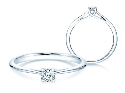 Anello di Fidanzamento Delight in argento 925/- con diamante 0,15ct G/SI