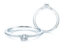 Anello di Fidanzamento Delight in 18K oro bianco con diamante 0,20ct G/SI