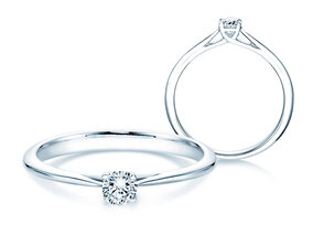 Anello di Fidanzamento Delight in 18K oro bianco con diamante 0,20ct G/SI