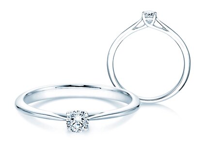 Anello di Fidanzamento Delight in 18K oro bianco con diamante 0,20ct G/SI
