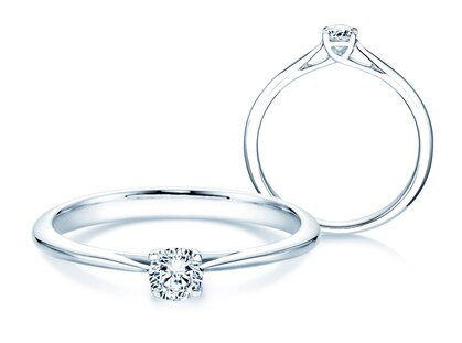 Anello di Fidanzamento Delight in 18K oro bianco con diamante 0,25ct G/SI