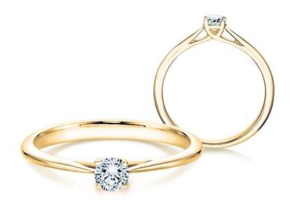 Anello di Fidanzamento Delight in 14K oro giallo con diamante 0,05ct H/SI