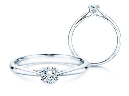 Anello di Fidanzamento Delight in 14K oro bianco con diamante 0,30ct H/SI