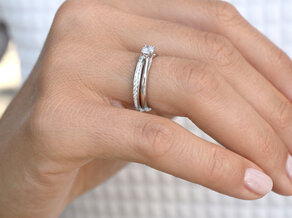Anello di Fidanzamento Delight in 14K oro bianco con diamante 0,40ct H/SI