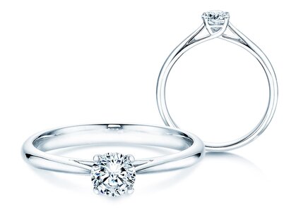 Anello di Fidanzamento Delight in 18K oro bianco con diamante 0,40ct G/SI