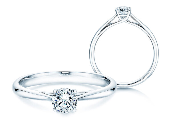 Anello di Fidanzamento Delight in 14K oro bianco con diamante 0,40ct H/SI