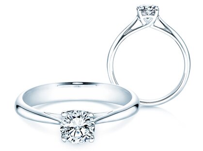 Anello di Fidanzamento Delight in 9K oro bianco con diamante da laboratorio 0,75ct D/IF