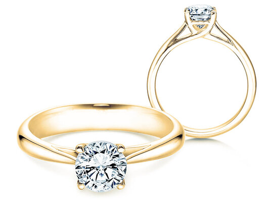 Anello di Fidanzamento Delight in 9K oro bianco con diamante 1,00ct H/SI