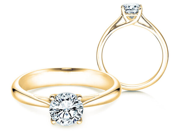 Anello di Fidanzamento Delight in 14K oro giallo con diamante 1,00ct H/SI