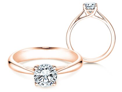 Anello di Fidanzamento Delight in 18K oro rosa con diamante 1,00ct H/SI
