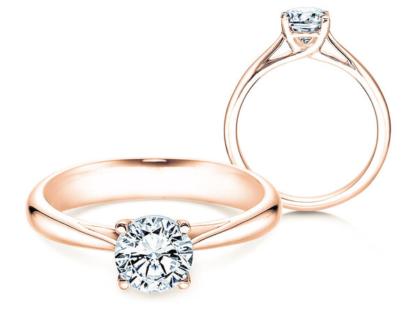 Anello di Fidanzamento Delight in 18K oro rosa con diamante 1,00ct H/SI