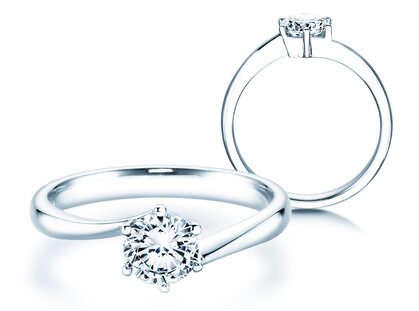 Anello di Fidanzamento Devotion in platino 950/- con diamante 0,75ct G/SI