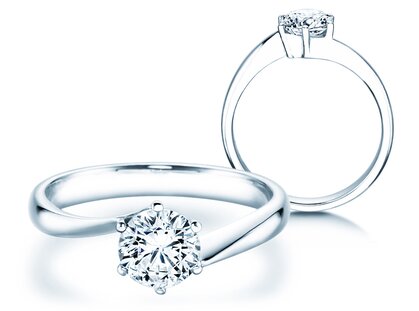 Anello di Fidanzamento Devotion in 14K oro bianco con diamante 1,00ct G/SI