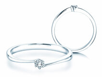 Anello di Fidanzamento Devotion in argento 925/- con diamante 0,05ct G/SI