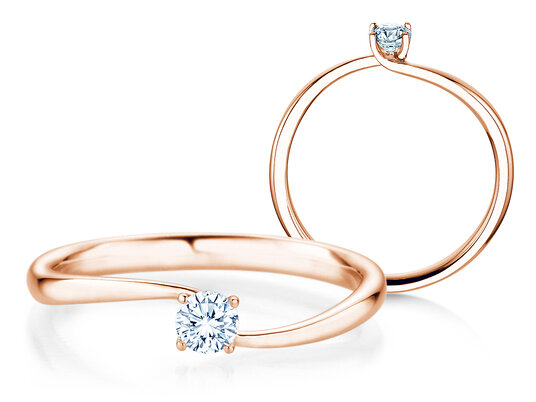 Anello di Fidanzamento Devour diamante da laboratorio