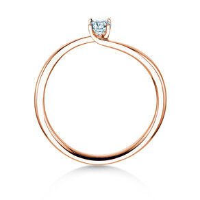 Anello di Fidanzamento Devour in 9K oro rosa con diamante da laboratorio 0,15ct E/VS