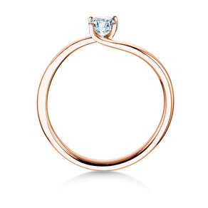 Anello di Fidanzamento Devour in 14K oro rosa con diamante da laboratorio 0,25ct E/VS