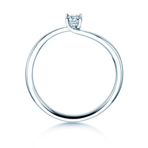 Anello di Fidanzamento Devour in argento 925/- con diamante da laboratorio 0,15ct E/VS