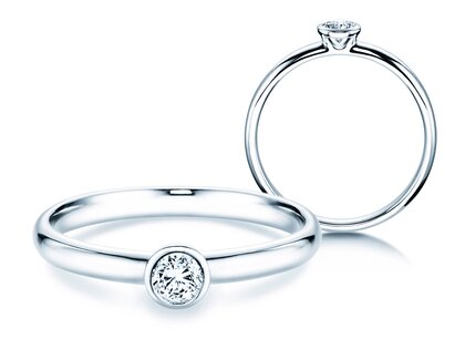 Anello di Fidanzamento Eternal in platino 950/- con diamante 0,20ct G/SI