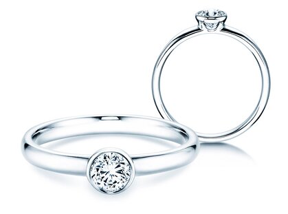 Anello di Fidanzamento Eternal in 14K oro bianco con diamante 0,30ct G/SI