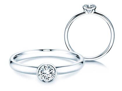 Anello di Fidanzamento Eternal in platino 950/- con diamante 0,30ct G/SI