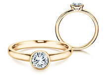 Anello di Fidanzamento Eternal in 18K oro giallo con diamante 0,50ct G/SI