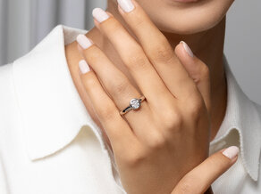 Anello di Fidanzamento Eternal in 9K oro rosa con diamante 0,75ct G/SI