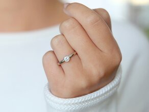 Anello di Fidanzamento Eternal in platino 950/- con diamante 0,35ct G/SI