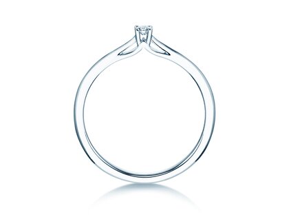 Anello di Fidanzamento Heaven 4 in argento 925/- con diamante 0,07ct G/VS