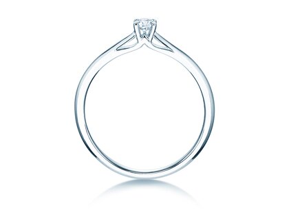 Anello di Fidanzamento Heaven 4 in platino 950/- con diamante 0,10ct G/SI