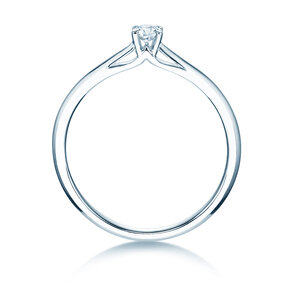 Anello di Fidanzamento Heaven 4 in platino 950/- con diamante 0,10ct G/SI