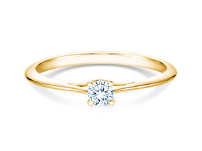 Anello di Fidanzamento Heaven 4 in 9K oro giallo con diamante 0,20ct H/SI