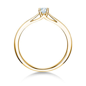 Anello di Fidanzamento Heaven 4 in 9K oro giallo con diamante 0,20ct H/SI