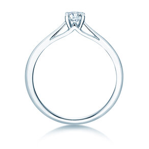 Anello di Fidanzamento Heaven 4 in 9K oro bianco con diamante 0,25ct H/SI