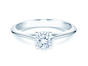 Anello di Fidanzamento Heaven 4 in 18K oro bianco con diamante 0,30ct G/SI