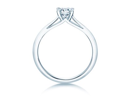 Anello di Fidanzamento Heaven 4 in 18K oro bianco con diamante 0,30ct G/SI
