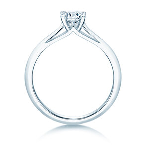 Anello di Fidanzamento Heaven 4 in 18K oro bianco con diamante 0,30ct G/SI