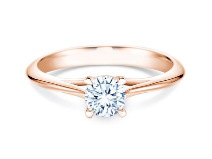 Anello di Fidanzamento Heaven 4 in 18K oro rosa con diamante 0,30ct G/SI