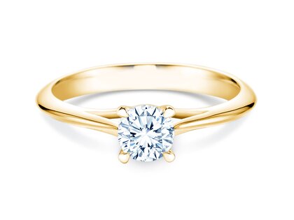Anello di Fidanzamento Heaven 4 in 18K oro giallo con diamante 0,30ct G/SI