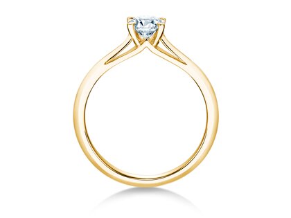 Anello di Fidanzamento Heaven 4 in 18K oro giallo con diamante 0,30ct G/SI
