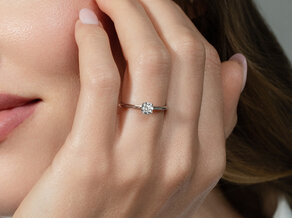 Anello di Fidanzamento Heaven 4 in platino 950/- con diamante 0,50ct G/SI