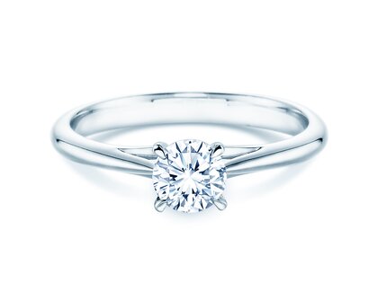 Anello di Fidanzamento Heaven 4 in platino 950/- con diamante 0,50ct G/SI