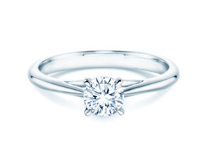 Anello di Fidanzamento Heaven 4 in platino 950/- con diamante 0,50ct G/SI