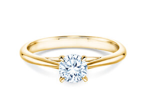 Anello di Fidanzamento Heaven 4 in 9K oro giallo con diamante 0,50ct G/SI