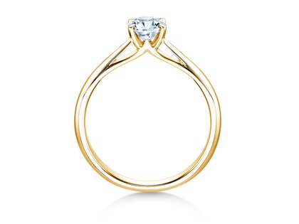 Anello di Fidanzamento Heaven 4 in 9K oro giallo con diamante 0,50ct G/SI