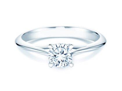 Anello di Fidanzamento Heaven 4 in 14K oro bianco con diamante 0,75ct G/SI