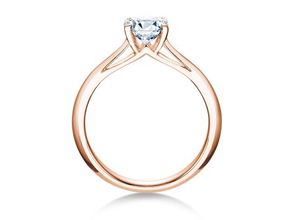 Anello di Fidanzamento Heaven 4 in 14K oro rosa con diamante 1,00ct G/SI