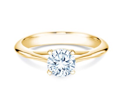 Anello di Fidanzamento Heaven 4 in 9K oro giallo con diamante 1,00ct H/SI